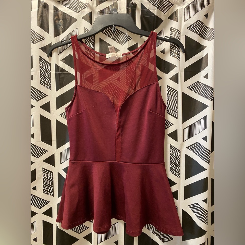 Plenum top size M burgundy